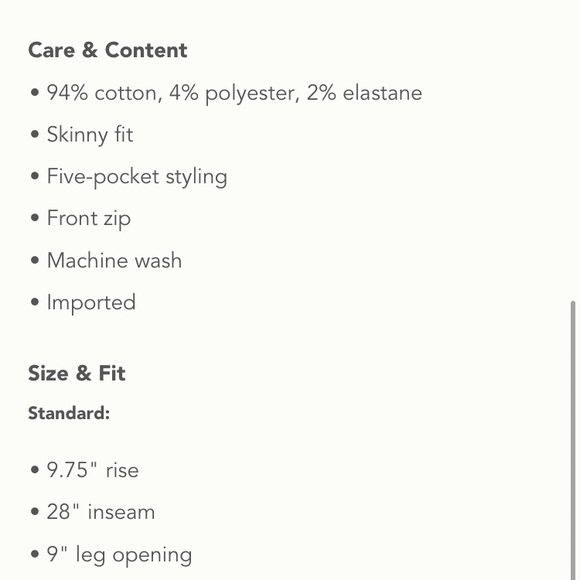 ANTHROPOLOGIE PILCRO IRIS High Rise Skinny JEANS size 27 - Picture 13 of 13